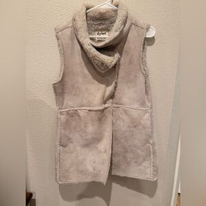 Dylan Women's Tan Faux Fur Vest